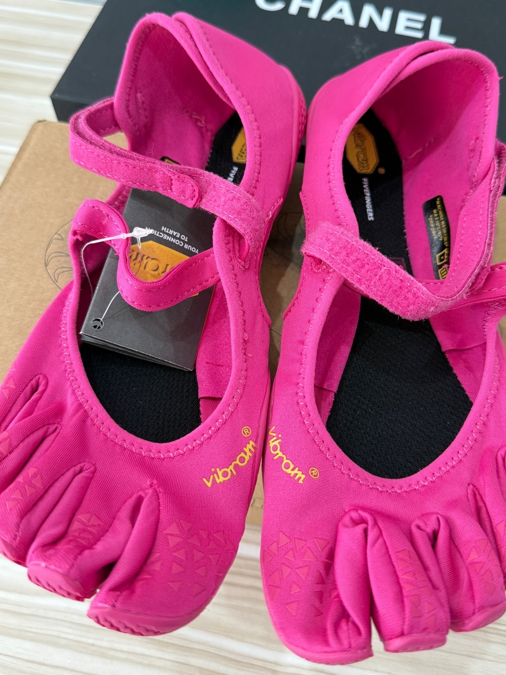 Vibram Women's Hot Pink FiveFingers Mary Jane Toe Shoes